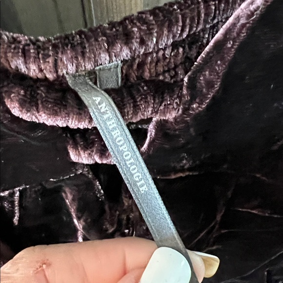 NWT $328 BY ANTHROPOLOGIE 3D Floral Velvet Jumpsuit 4 - Picture 6 of 13